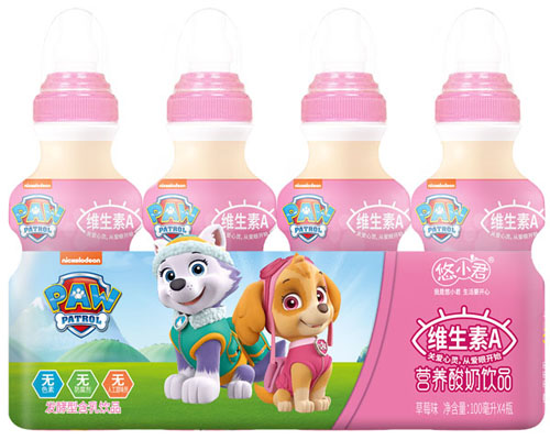 汪汪隊維生素A營養酸奶飲品(草莓味)