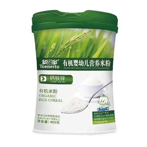 多能多鈣鐵鋅有機嬰幼兒營養米粉桶裝