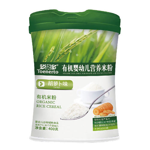 多能多胡蘿卜味有機嬰幼兒營養米粉桶裝