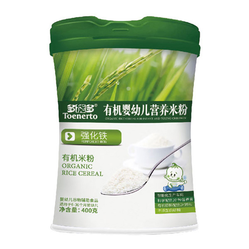 多能多強化鐵有機嬰幼兒營養米粉桶裝