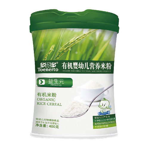 多能多益生元有機嬰幼兒營養米粉桶裝