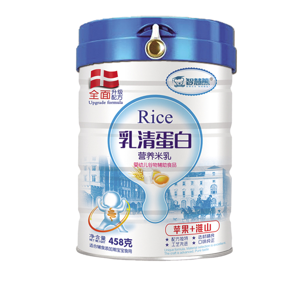 智慧熊乳清蛋白營養米乳-蘋果淮山聽裝