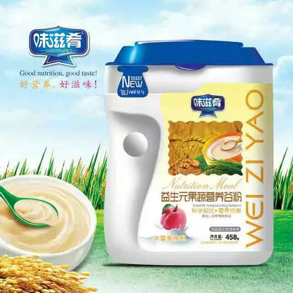 味滋肴益生元果蔬營養(yǎng)谷粉-水蜜桃核桃 聽裝