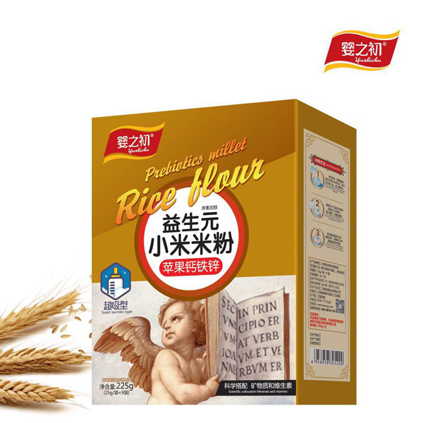 嬰之初益生元護(hù)暢小米米粉-蘋(píng)果鈣鐵鋅盒裝