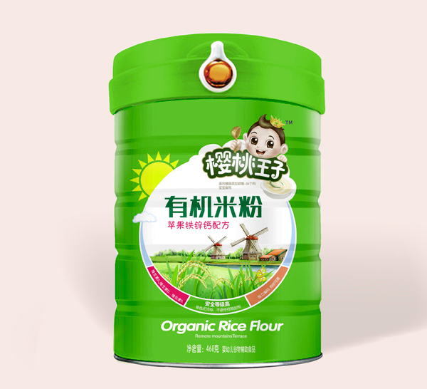 櫻桃王子有機米粉-蘋果鐵鋅鈣配方-桶裝