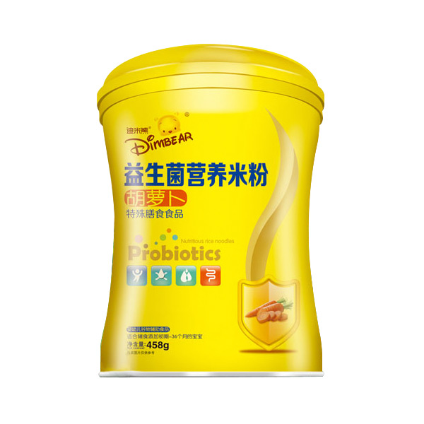 迪米熊益生菌營養米粉-胡蘿卜小蠻腰罐裝