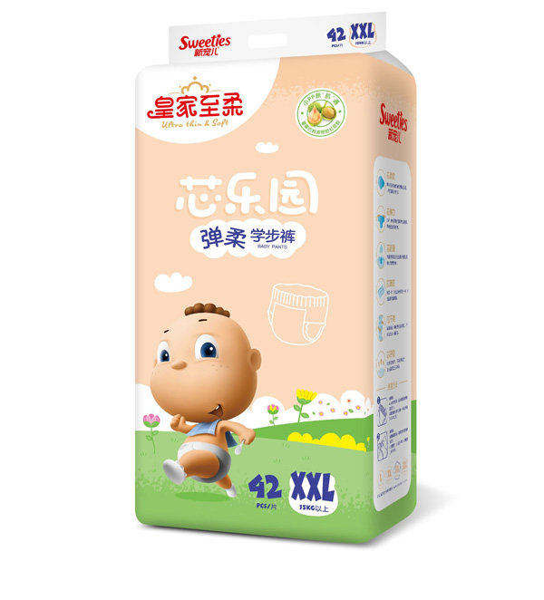 皇家至柔芯樂園彈柔學步褲XXL42