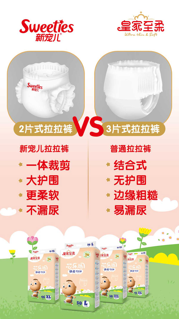 皇家至柔芯樂園彈柔學步褲2