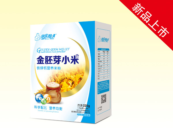 倍樂媽咪金胚芽小米營養米粉(鐵鋅鈣)盒裝