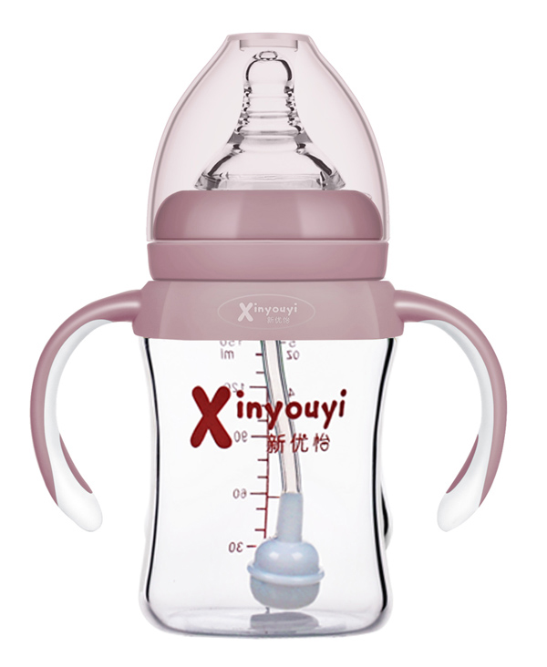 新優怡玻璃奶瓶1145-咖色