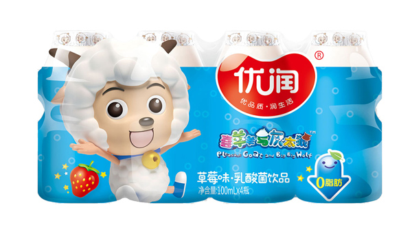 優潤草莓味乳酸菌飲品 100ml組裝