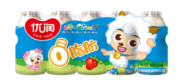 優潤草莓味乳酸菌飲品 100ml 組裝