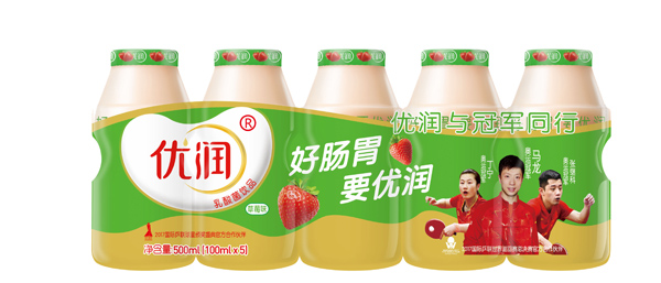 優潤乳酸菌飲品 100ml 優潤0脂肪 外彩膜紅色