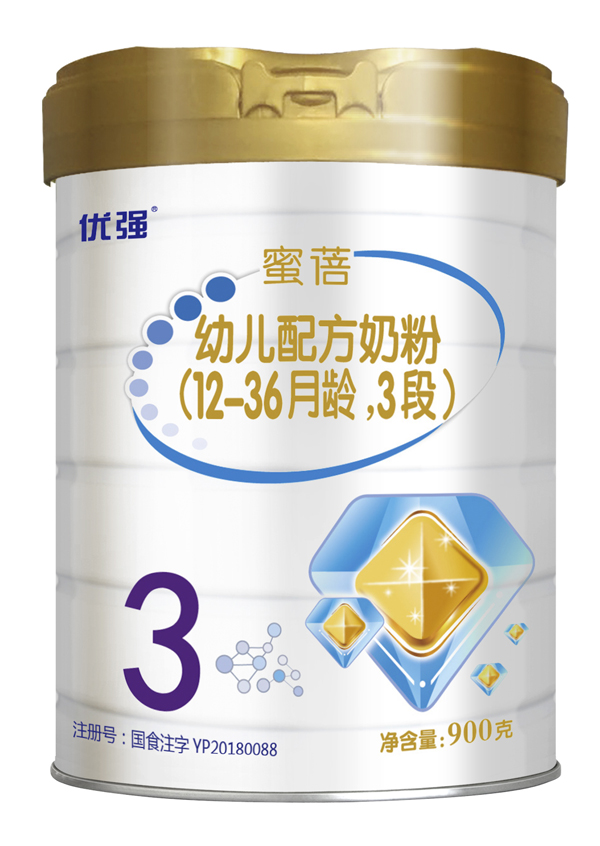 圣元優強蜜蓓幼兒配方奶粉(12-36月齡,3段)聽裝