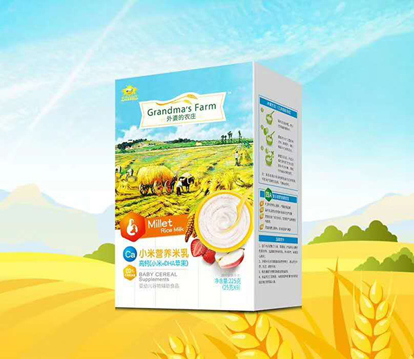 外婆的農莊小米營養米乳-高鈣(小米+DHA蘋果)盒裝