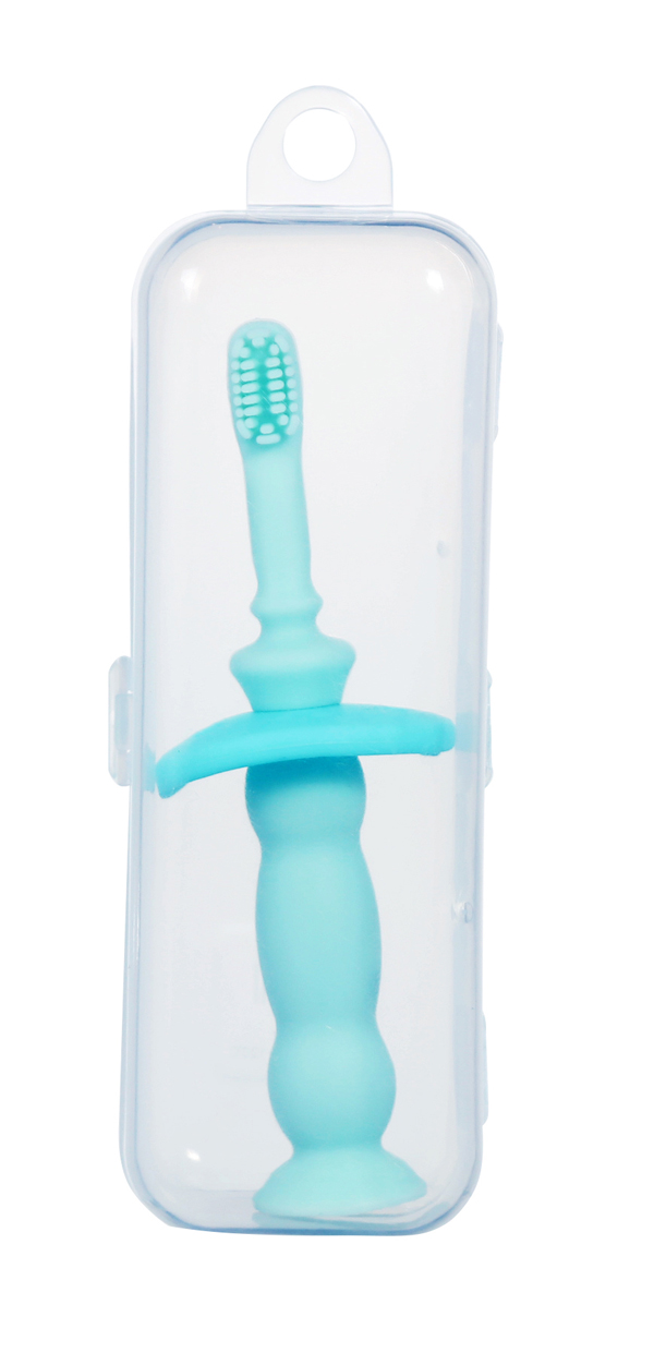 有貝硅膠牙刷 藍色(帶盒子)