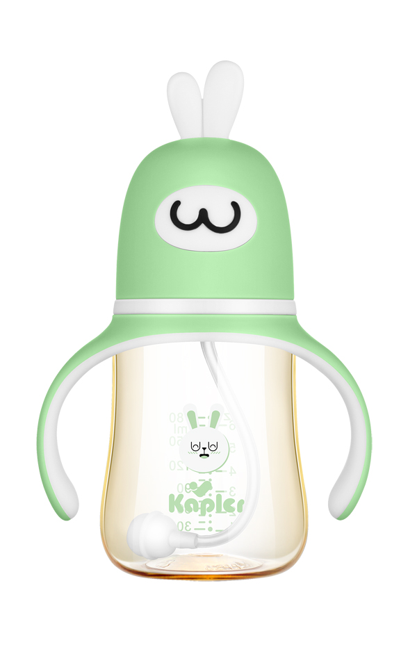 康喂兒趣萌兔PPSU 寬口奶瓶180ML 綠色