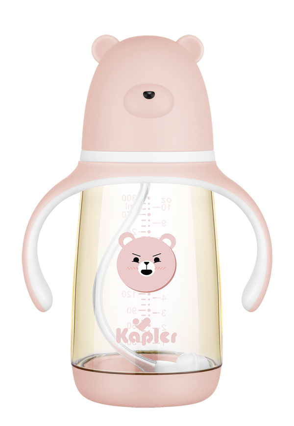 康喂兒呆呆熊PPSU寬口奶瓶300ML 紅色