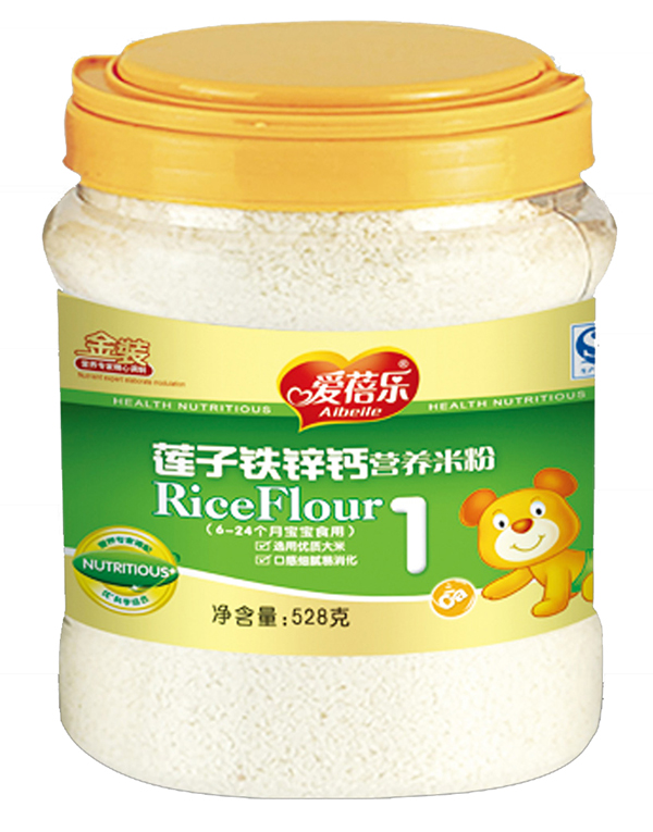 愛蓓樂蓮子鐵鋅鈣營養米粉528g