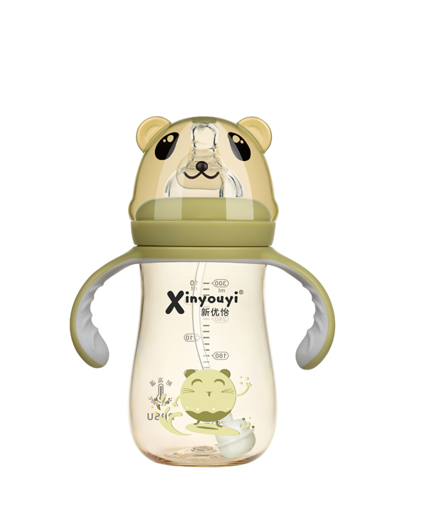 新優怡熊貓PPSU奶瓶 綠色