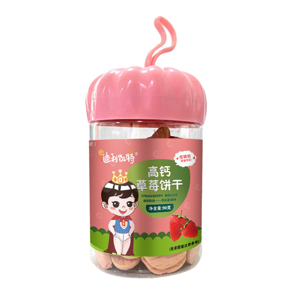 迪利凱特高鈣草莓餅干