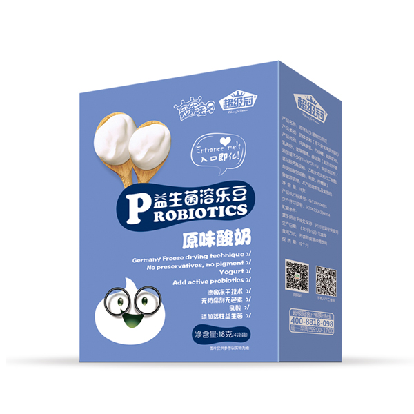 超級(jí)冠益生菌溶樂豆(原味酸奶)