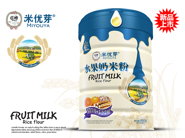 米優芽水果奶米粉-果蔬多維+五谷雜糧聽裝