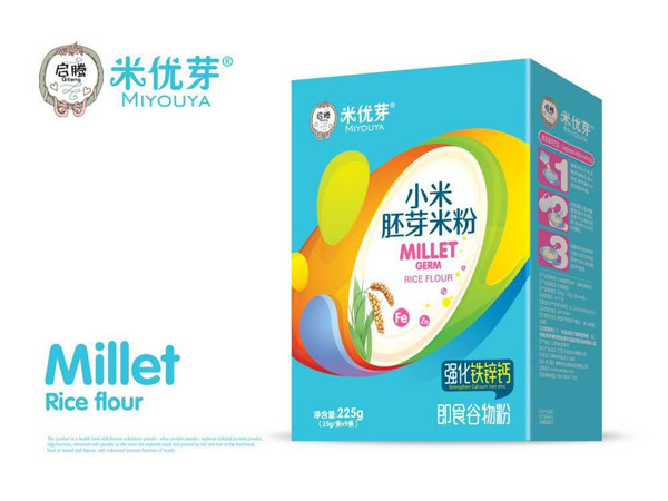 米優(yōu)芽小米胚芽米粉-強(qiáng)化鐵鋅鈣盒裝