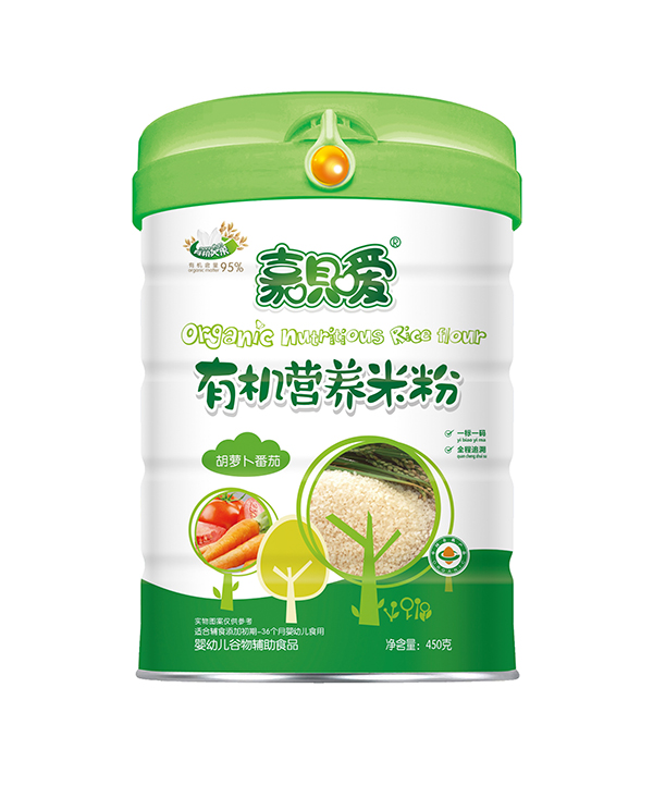 嘉唄噯有機營養米粉聽裝 胡蘿卜番茄