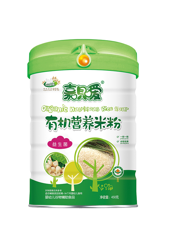 嘉唄噯有機營養米粉聽裝 益生菌