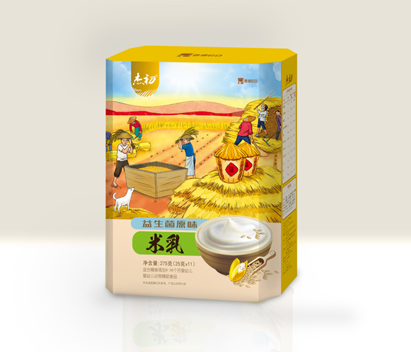 杰初益生菌原味米乳 盒裝