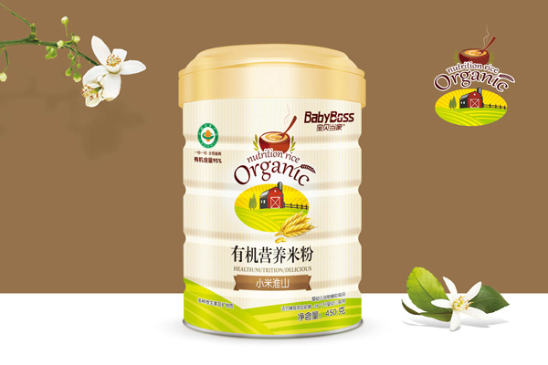 寶貝當家小米淮山有機營養米粉 聽裝.