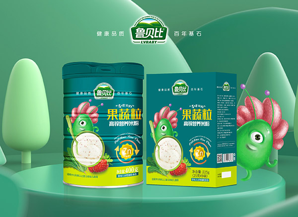 魯貝比果蔬粒高鋅營養(yǎng)米粉系列