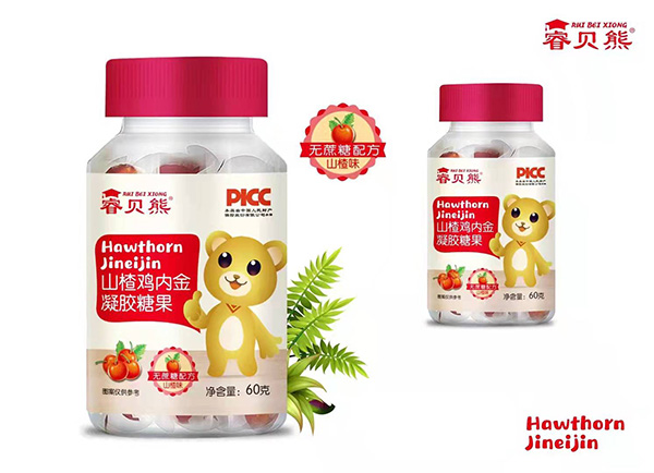 睿貝熊山楂雞內金凝膠糖果