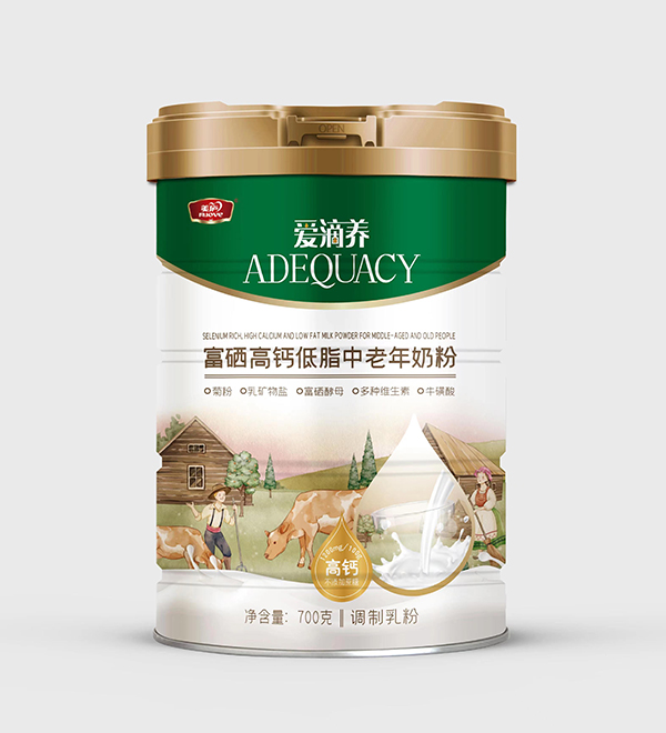 美廬愛滴養富硒高鈣低脂中老年奶粉