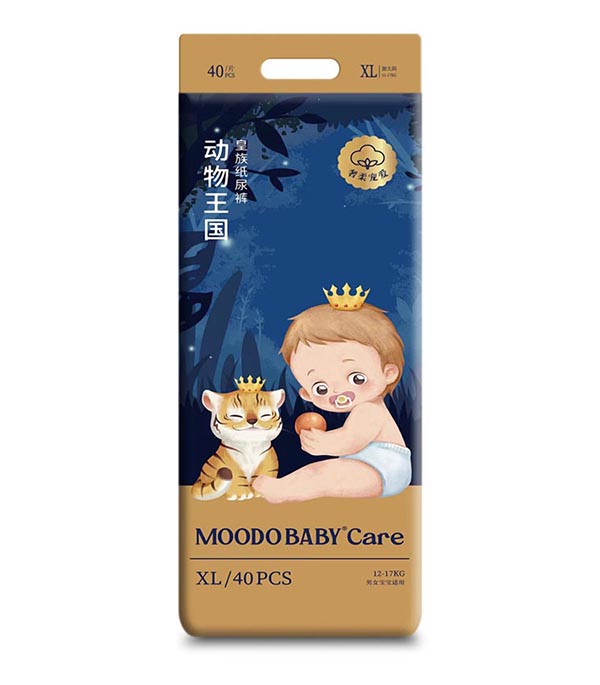 MOODO BABY®Care動物王國系列皇族紙尿褲XL40