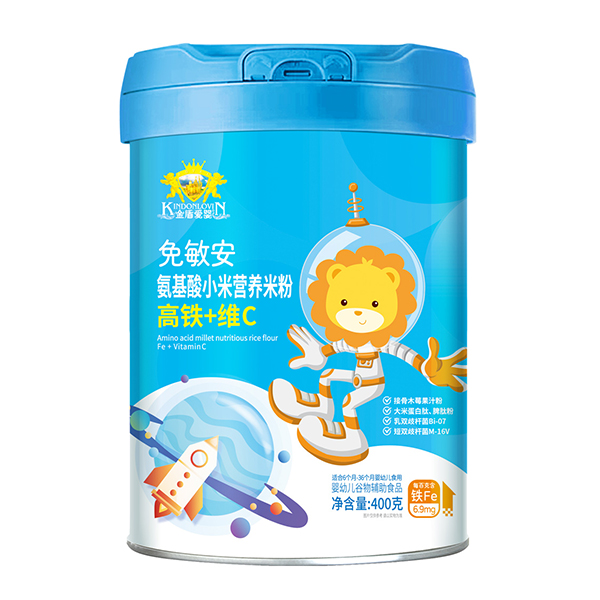 金盾愛嬰免敏安氨基酸小米營(yíng)養(yǎng)米粉 高鐵+維C