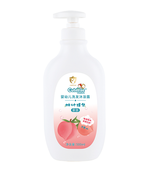 天使森林嬰幼兒洗發沐浴露(桃葉精華)500ml.jpg