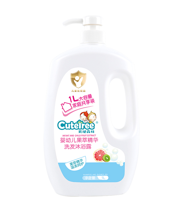 天使森林 嬰幼兒果萃精華洗發沐浴露 1L