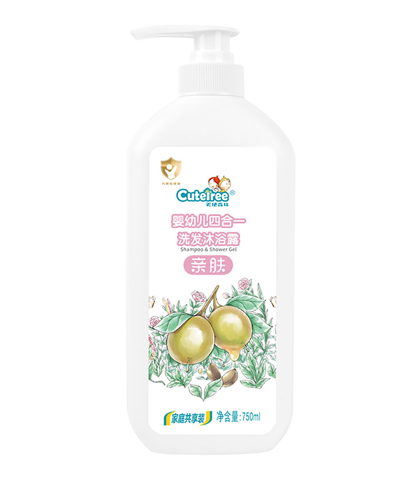 天使森林嬰幼兒四合一洗發沐浴露 750ml
