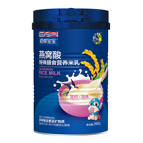 四季寶寶燕窩酸特殊膳食營養米乳-高鈣+高鐵