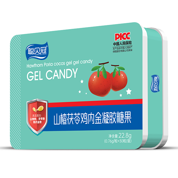 聰貝冠山楂茯苓雞內金凝膠糖果鐵盒