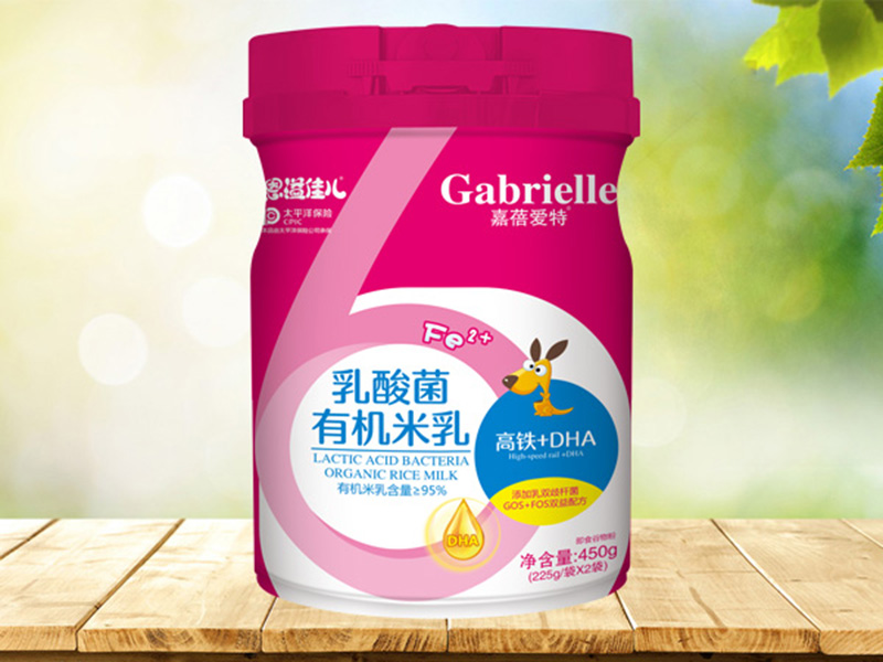 嘉蓓愛特恩溢佳兒乳酸菌有機米乳 高鐵+DHA