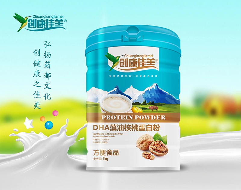 創康佳美DHA藻油核桃蛋白粉