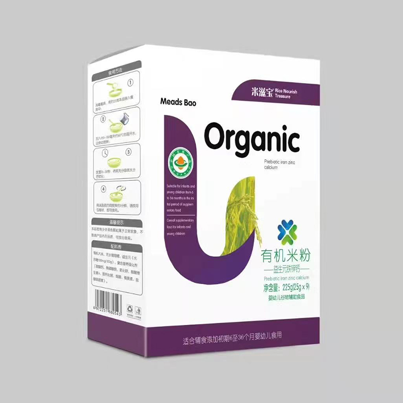 米滋寶有機米粉盒裝 益生元鐵鋅鈣