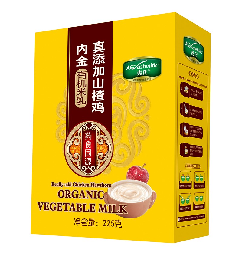 奧氏真添加山楂雞內金有機米乳225克盒裝