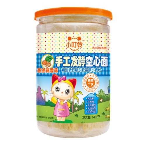 小叮鈴手工發酵空心面西蘭花香菇