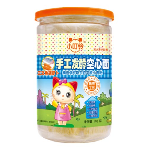 小叮鈴手工發酵空心面三文魚胡蘿卜