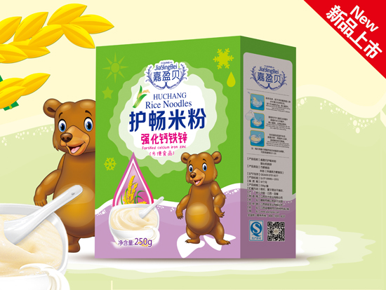 嘉盈貝強化鈣鐵鋅護暢米粉盒裝