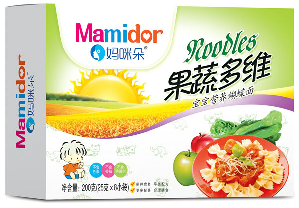 媽咪朵果蔬多維寶寶營養蝴蝶面